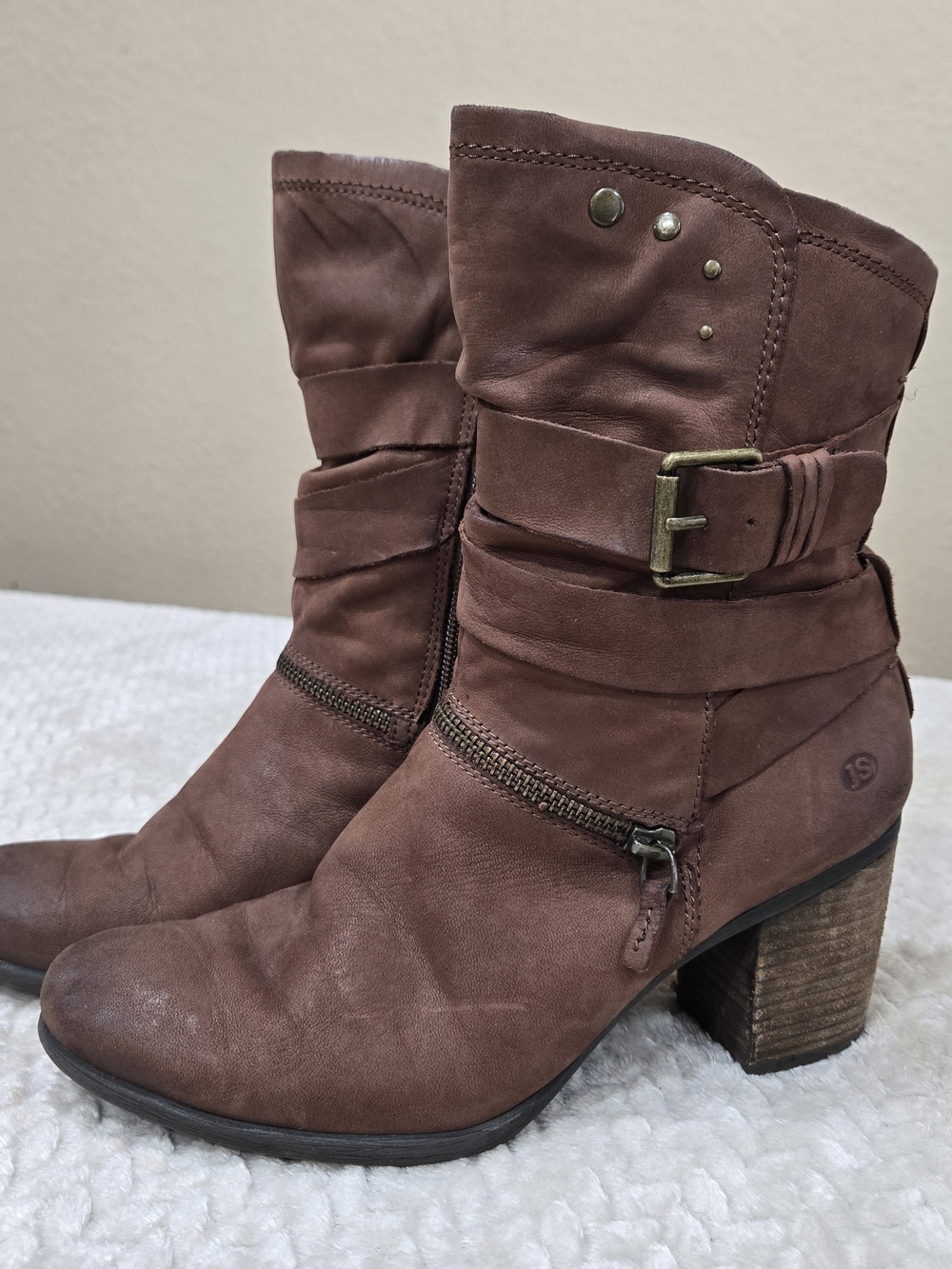 Josef Seibel Women's Sz 38 (7-7.5) Britney 06 Leather High Heel Ankle Boots